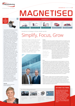 Simplify, Focus, Grow