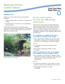 Temporary erosion control - Santa Clara Valley Water District