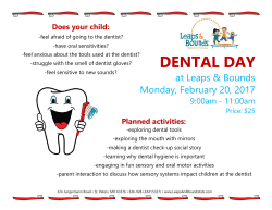 Dentist Day flyer - Leaps and Bounds