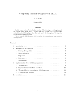Computing Visibility Polygons with LEDA