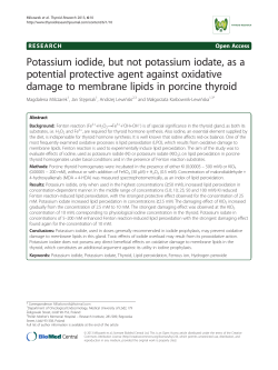 Potassium iodide, but not potassium iodate, as a potential protective