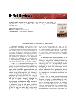 An Irregular Take on the South African or Anglo-Boer War - H-Net