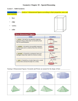 Geometry Chapter 10 &ndash; Spacial Reasoning
