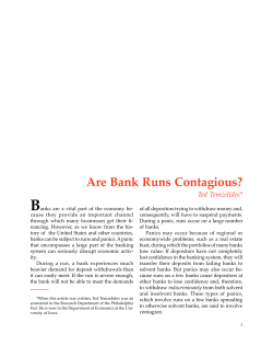 Are Bank Runs Contagious?