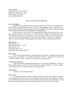 Qualitative Research Methods