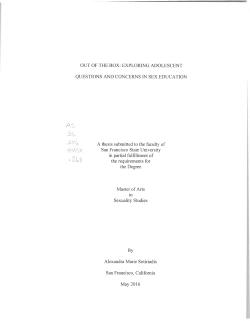 Sts - San Francisco State University Digital Repository