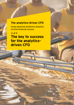 The key to success for the analytics