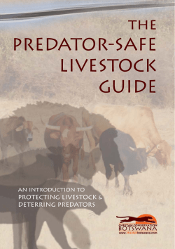 Predator-Safe Book Fd.indd - cheetah conservation botswana