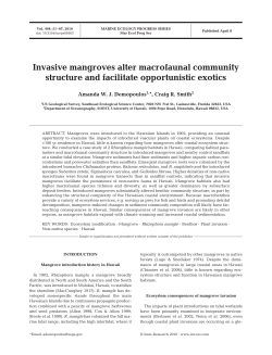 Invasive mangroves alter macrofaunal community structure and