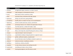 Essential SAT Vocabulary 3.0