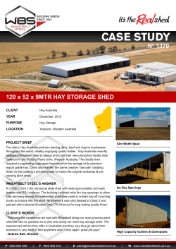 120 x 52 x 9MTR HAY STORAGE SHED N&deg; 1370