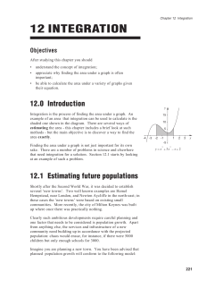 12 INTEGRATION