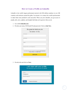 How to Create a Profile on LinkedIn