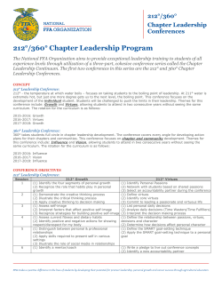 212&deg;/360&deg; Chapter Leadership Program