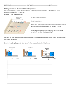 CJ Simple Harmonic Motion and Waves Assignment 1