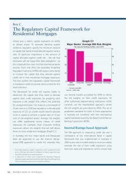 Box C: The Regulatory Capital Framework for Residential Mortgages