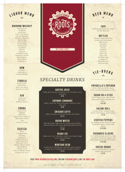 Menu PDF - The Roots at Frisco Square