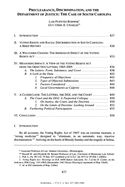 The Case of South Carolina - Duke Law Scholarship Repository