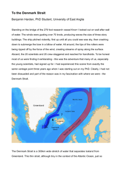 To the Denmark Strait