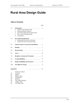 Rural Design Guide - Wellington City Council