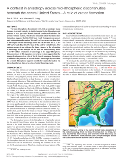 A contrast in anisotropy across mid