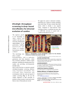 Ultrahigh-throughput screening in drop