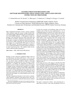 FLEXIBLE FRONT-END PROCESSING FOR SOFTWARE DEFINED
