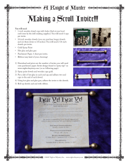 Making a Scroll Invite!!!