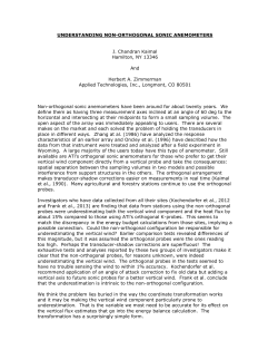 Understanding Non-Orthogonal Sonic Anemometers