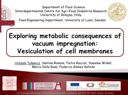 A study on vacuum impregnation of apple tissues