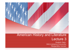 American History and Literature