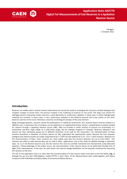 AN2770 - Digital ToF Measurements of Fast Neutrons in a Spallation