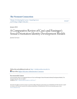 A Comparative Review of Cass`s and Fassinger`s Sexual Orientation