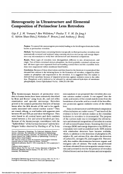 Heterogeneity in ultrastructure and elemental composition of