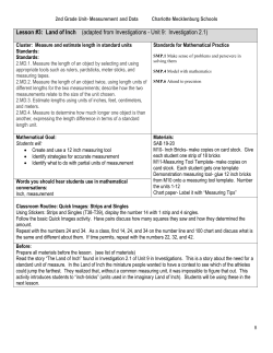 Land of Inch - Kannapolis City Schools