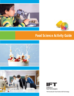 IFT Food Science Activity Guide