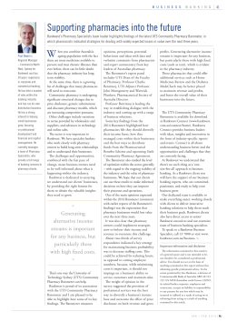 Supporting pharmacies into the future