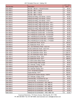 2017 Domestic Price List Catalog 120