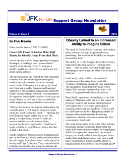 Support Group Newsletter