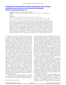 Femtosecond time-resolved optical pump-probe
