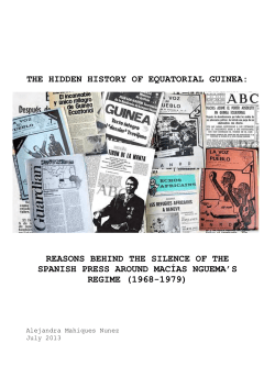 THE HIDDEN HISTORY OF EQUATORIAL GUINEA: REASONS