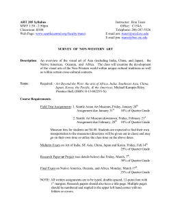 SURVEY OF NON-WESTERN ART