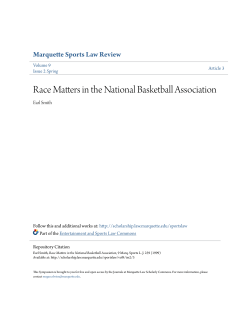 Race Matters in the National Basketball Association