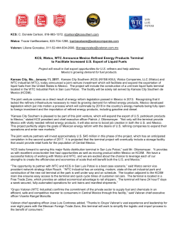 KCS, Watco, WTC Announce Mexico Refined Energy Products