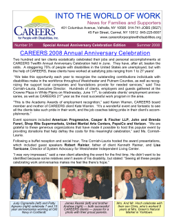 Into the World of Work - CAREERS for People with Disabilities