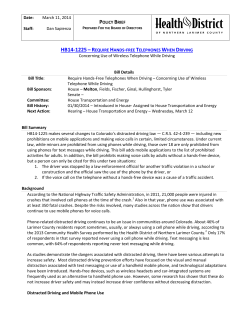 HB14-1225&ndash;R - Health District of Northern Larimer County