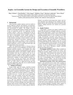 Kepler: An Extensible System for Design and Execution of Scientific