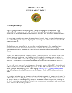 counselor guide fishing merit badge