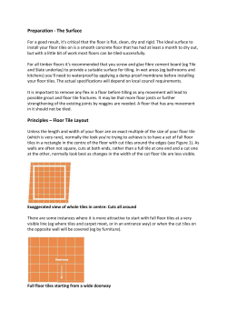 Information about Floor Tiling