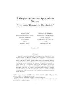 A Graph-constructive Approach to Solving Systems of Geometric